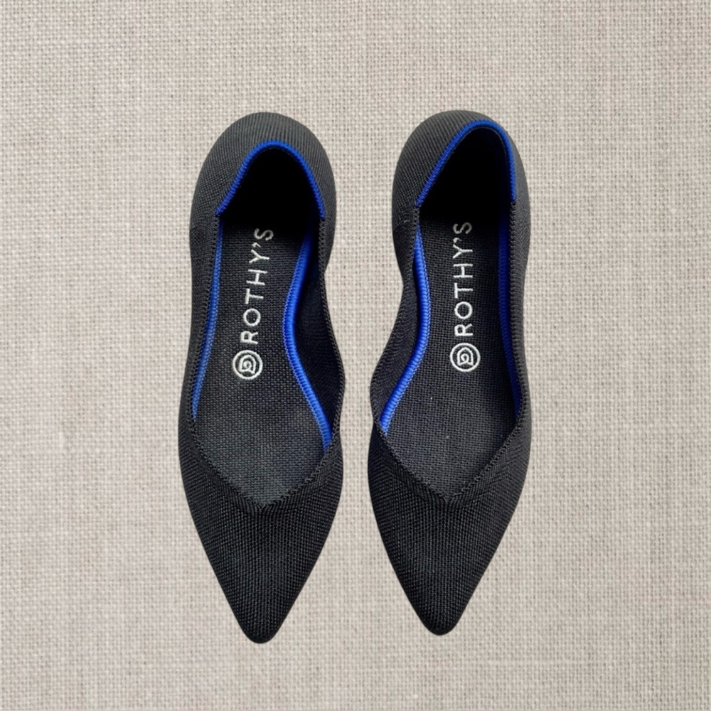 Rothy’s The Point Flat in Black